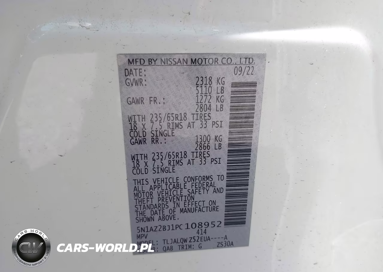 2023 Nissan Murano Sv Fwd VIN:5N1AZ2BJ1PC108952 - 9