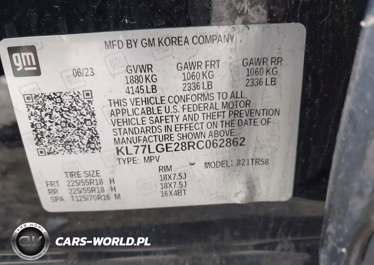 2024 Chevrolet Trax Fwd 1Rs VIN:KL77LGE28RC062862 - 9