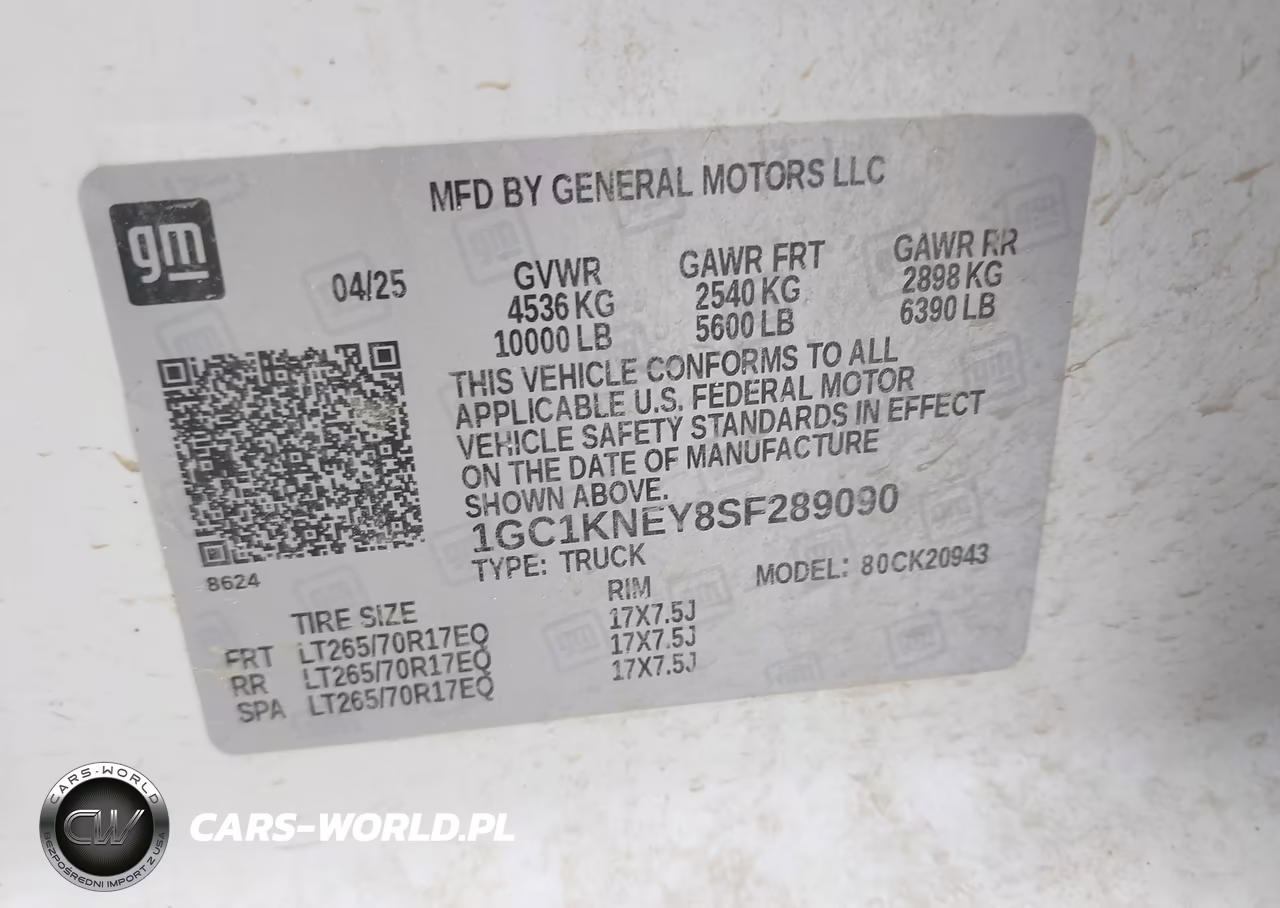 2025 Chevrolet Silverado 2500Hd VIN:1GC1KNEY8SF289090 - 9