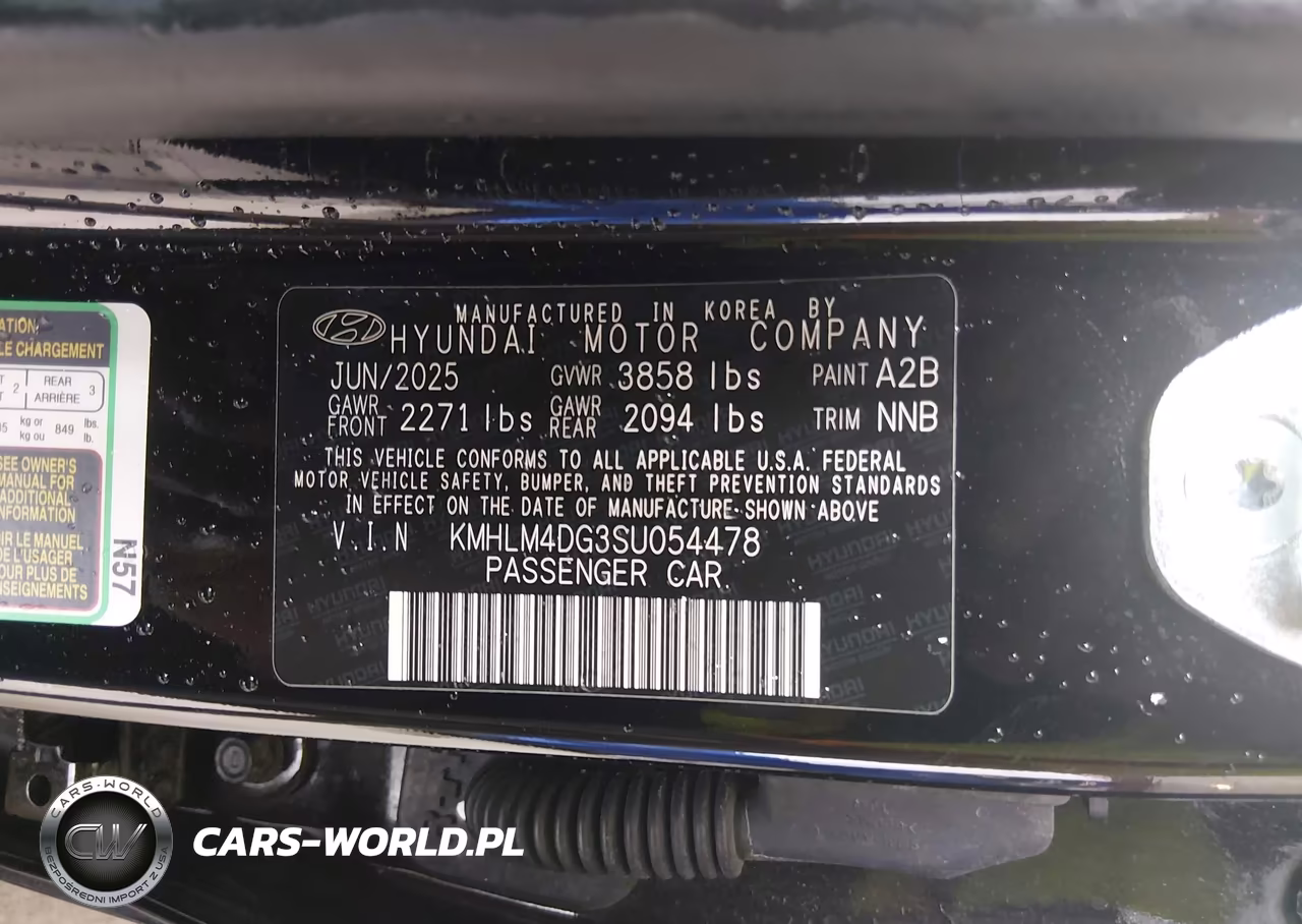 2025 Hyundai Elantra Sel Sport VIN:KMHLM4DG3SU054478 - 9