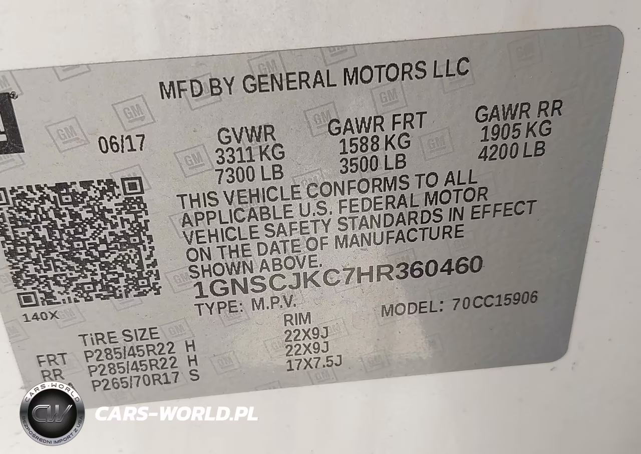2017 Chevrolet Suburban Premier VIN:1GNSCJKC7HR360460 - 9