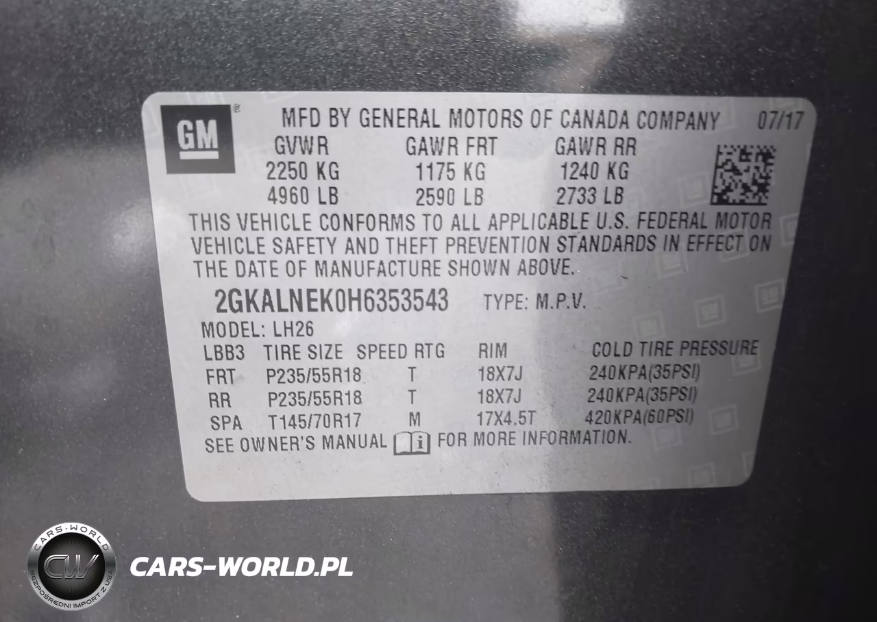 2017 GMC Terrain Sle-2 VIN:2GKALNEK0H6353543 - 9