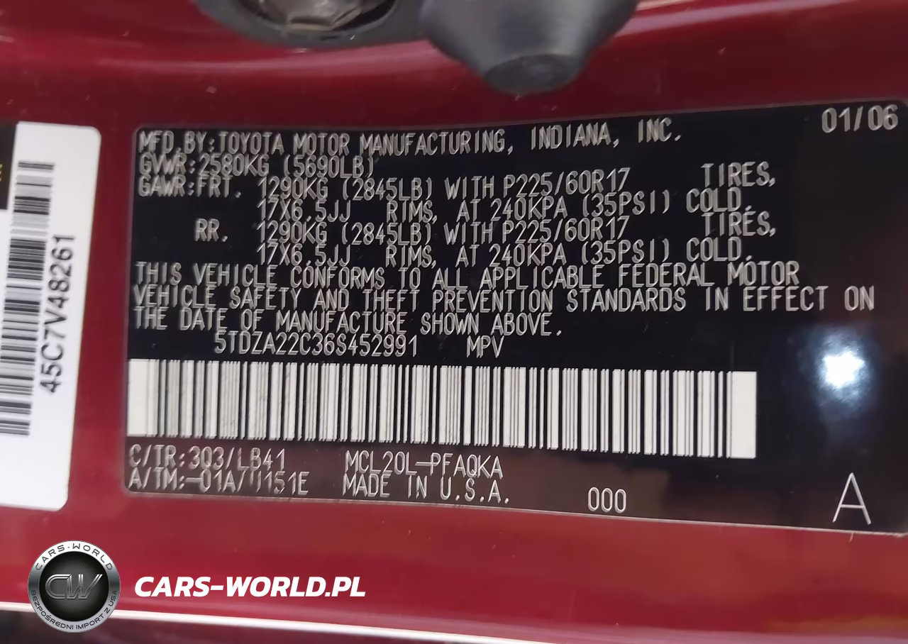 2006 Toyota Sienna Xle VIN:5TDZA22C36S452991 - 9