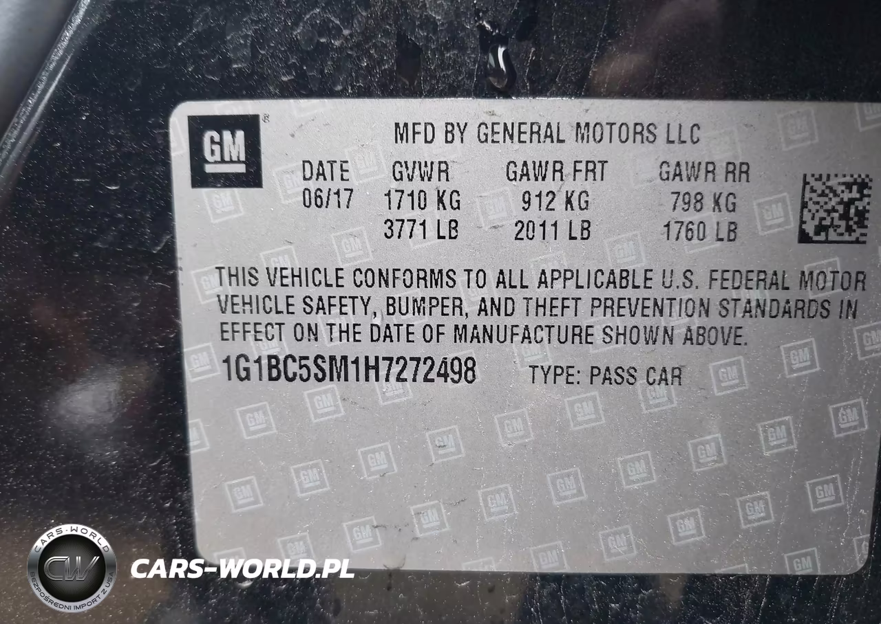 2017 Chevrolet Cruze Ls Auto VIN:1G1BC5SM1H7272498 - 9