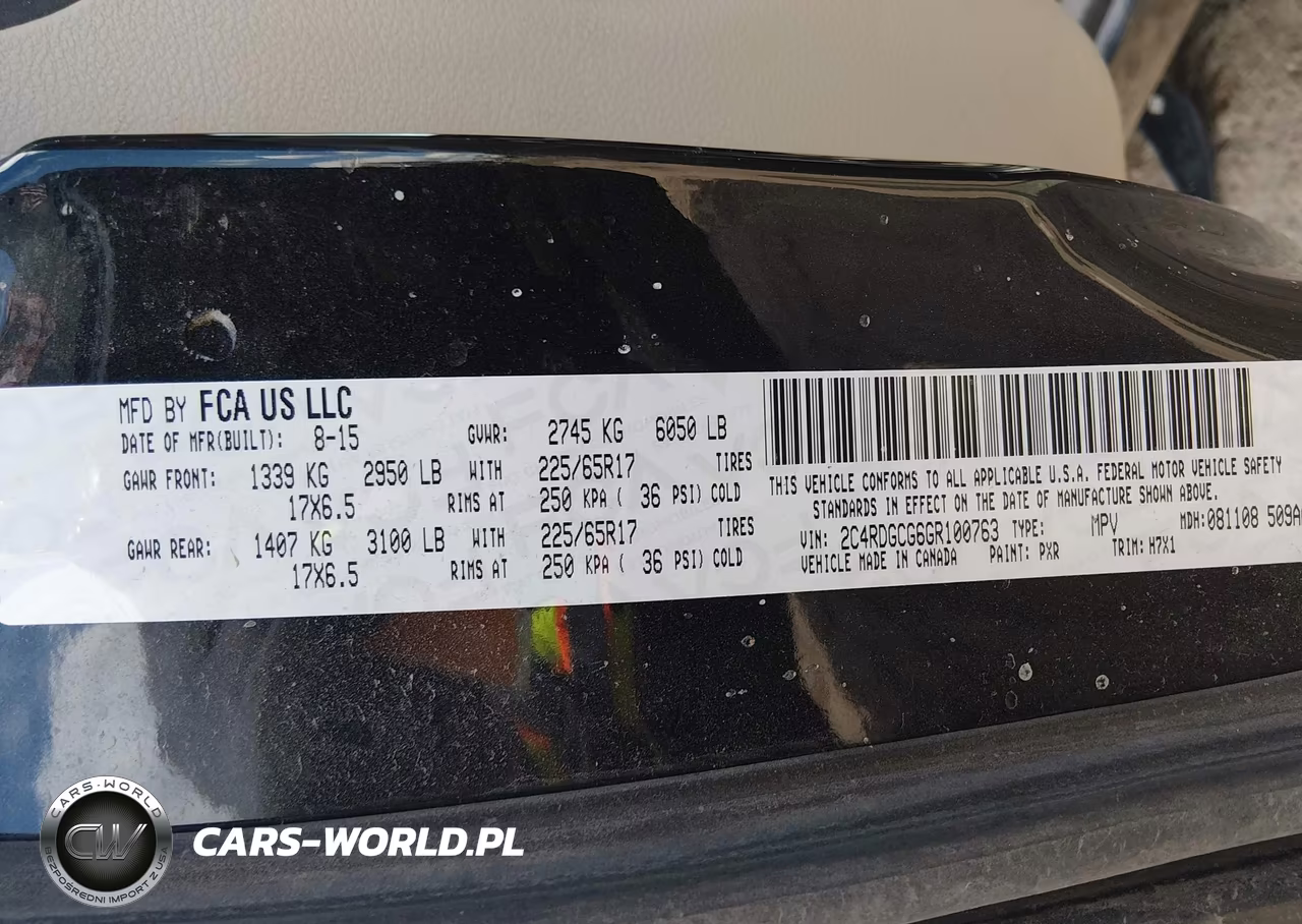 2016 Dodge Grand Caravan Sxt VIN:2C4RDGCG6GR100763 - 9