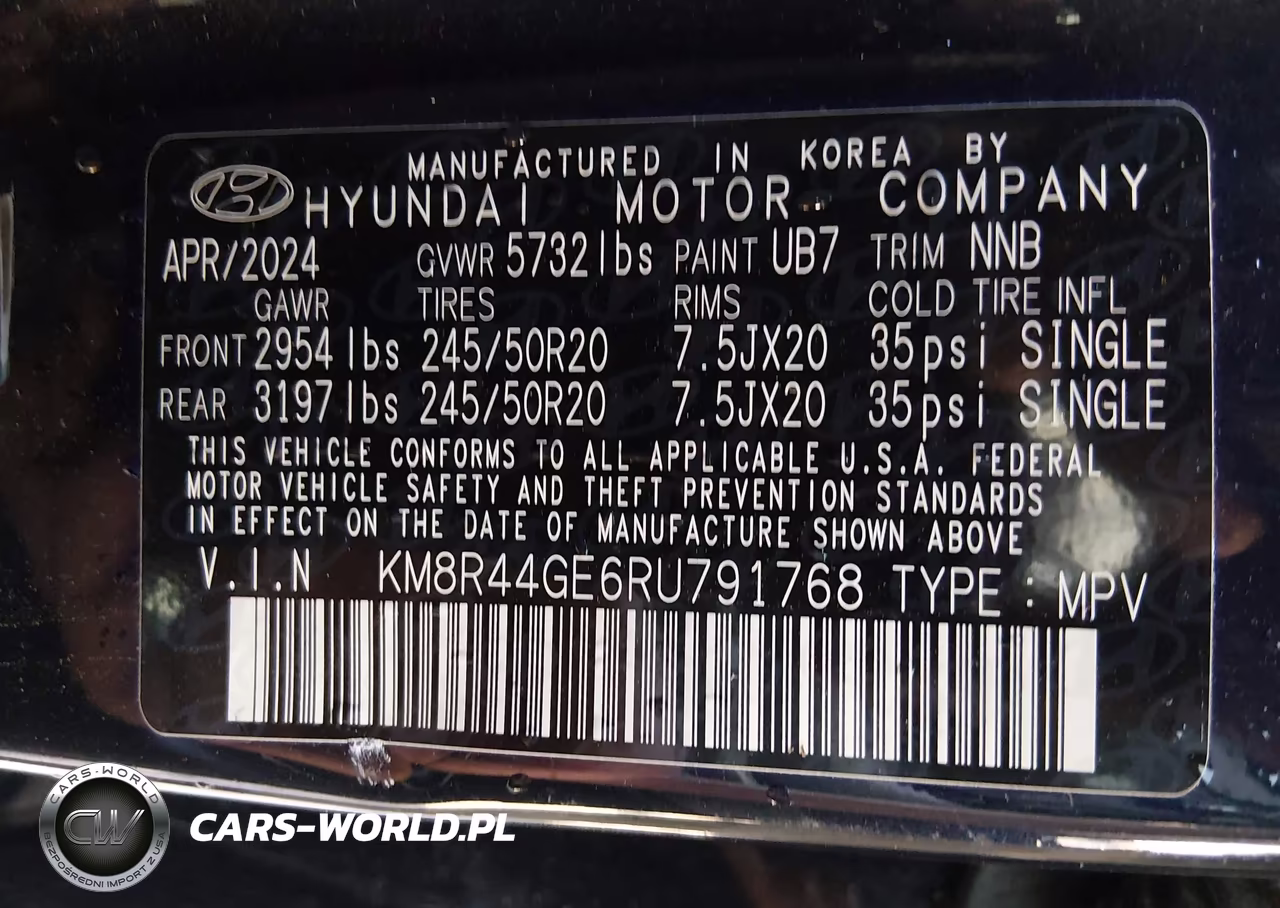 2024 Hyundai Palisade Sel VIN:KM8R44GE6RU791768 - 9