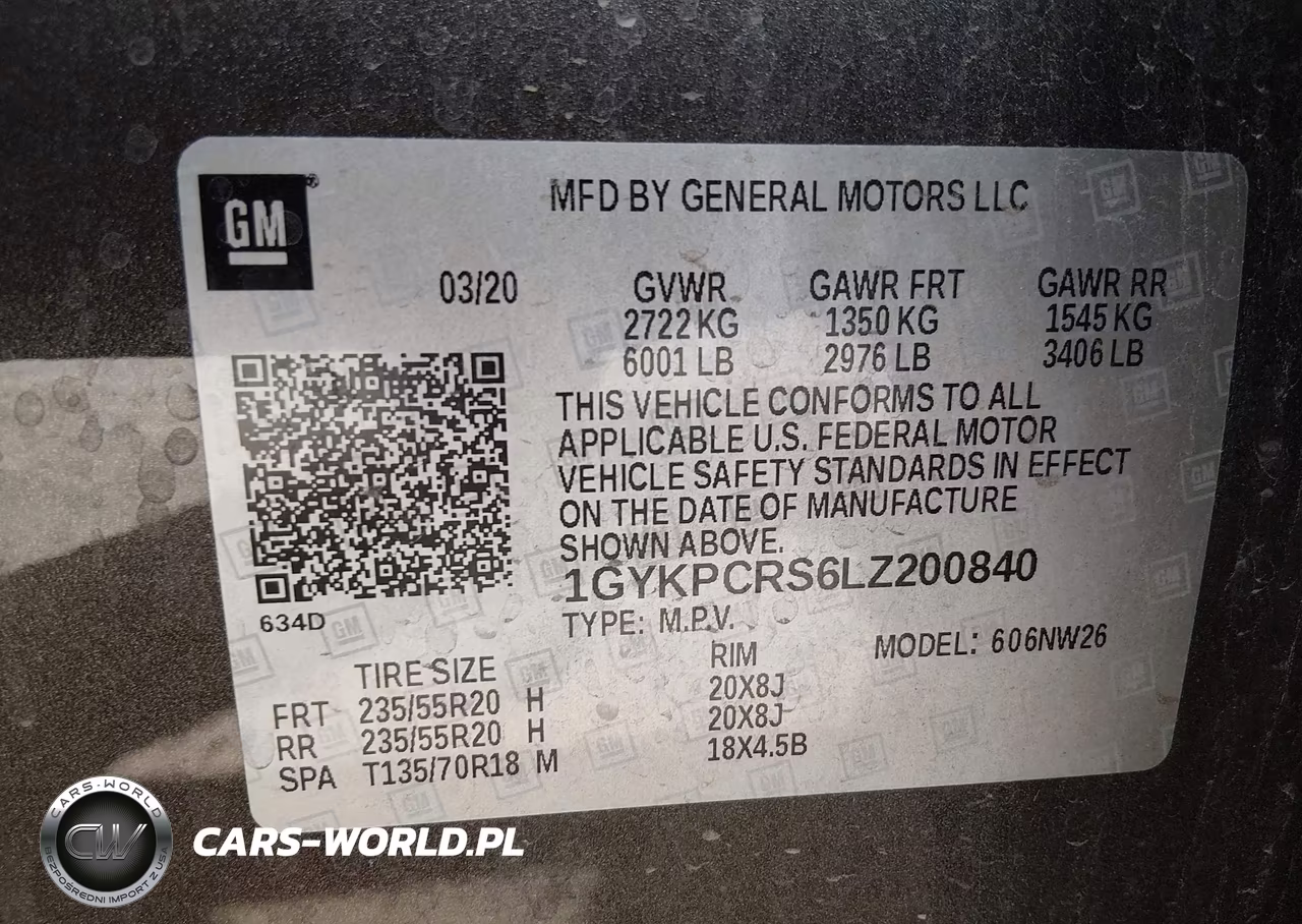 2020 Cadillac Xt6 Fwd Premium Luxury VIN:1GYKPCRS6LZ200840 - 9
