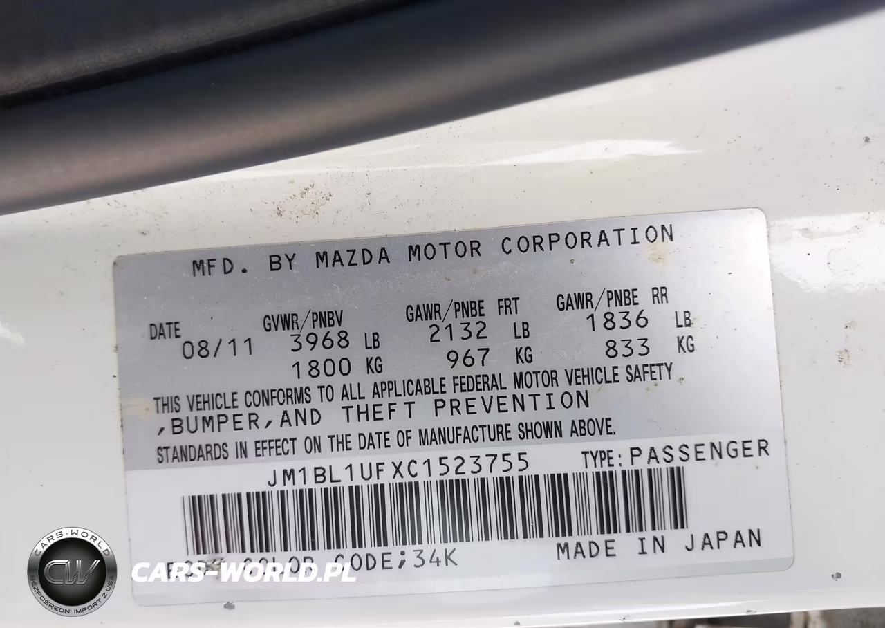 2012 Mazda Mazda3 I Sport VIN:JM1BL1UFXC1523755 - 9