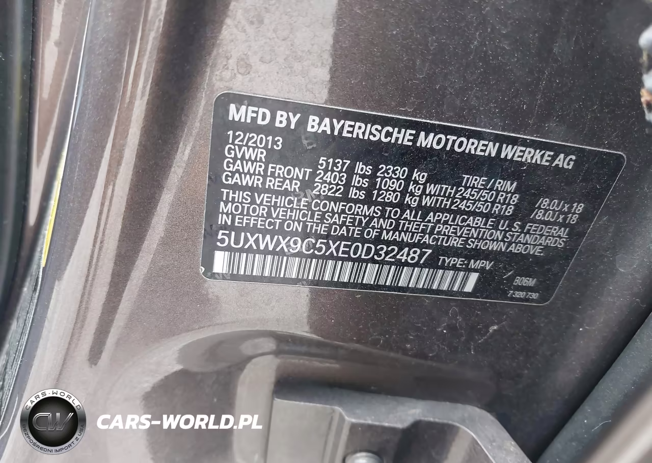 2014 BMW X3 xDrive28I VIN:5UXWX9C5XE0D32487 - 9