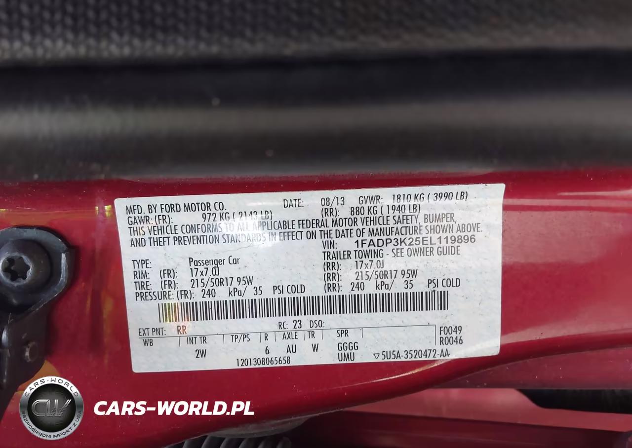 2014 Ford Focus Se VIN:1FADP3K25EL119896 - 9