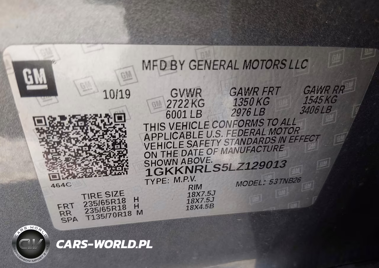 2020 GMC Acadia Fwd Sle VIN:1GKKNRLS5LZ129013 - 9