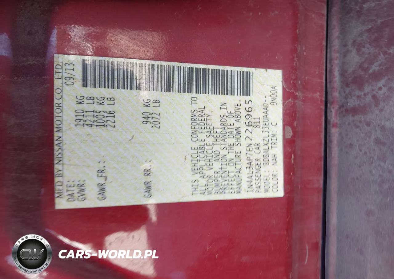 2014 Nissan Altima 2.5 Sl VIN:1N4AL3AP7EN226965 - 9