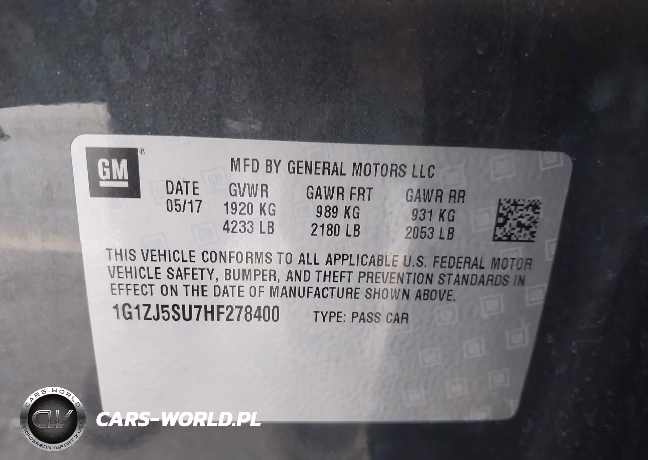 2017 Chevrolet Malibu Hybrid VIN:1G1ZJ5SU7HF278400 - 9