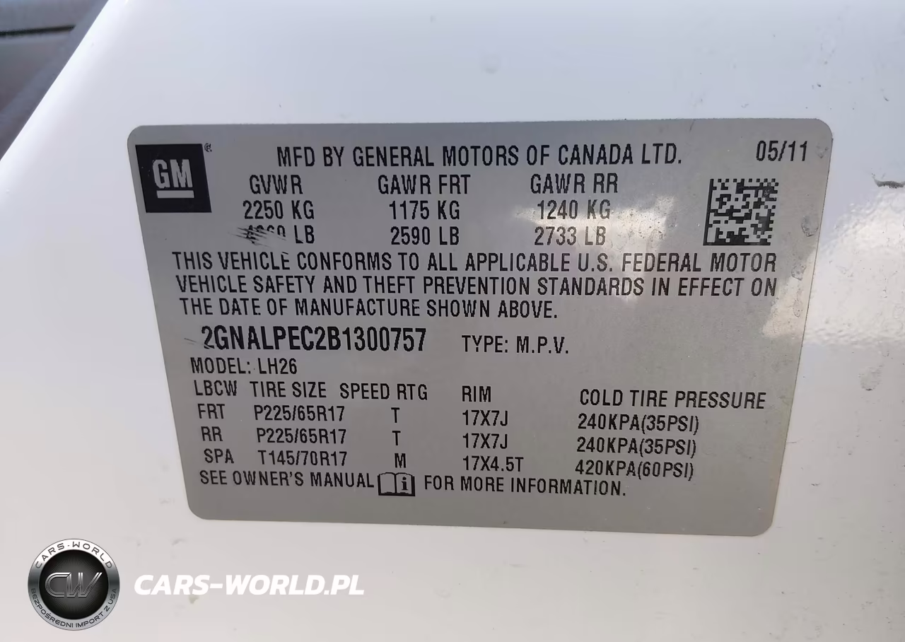 2011 Chevrolet Equinox 2Lt VIN:2GNALPEC2B1300757 - 9