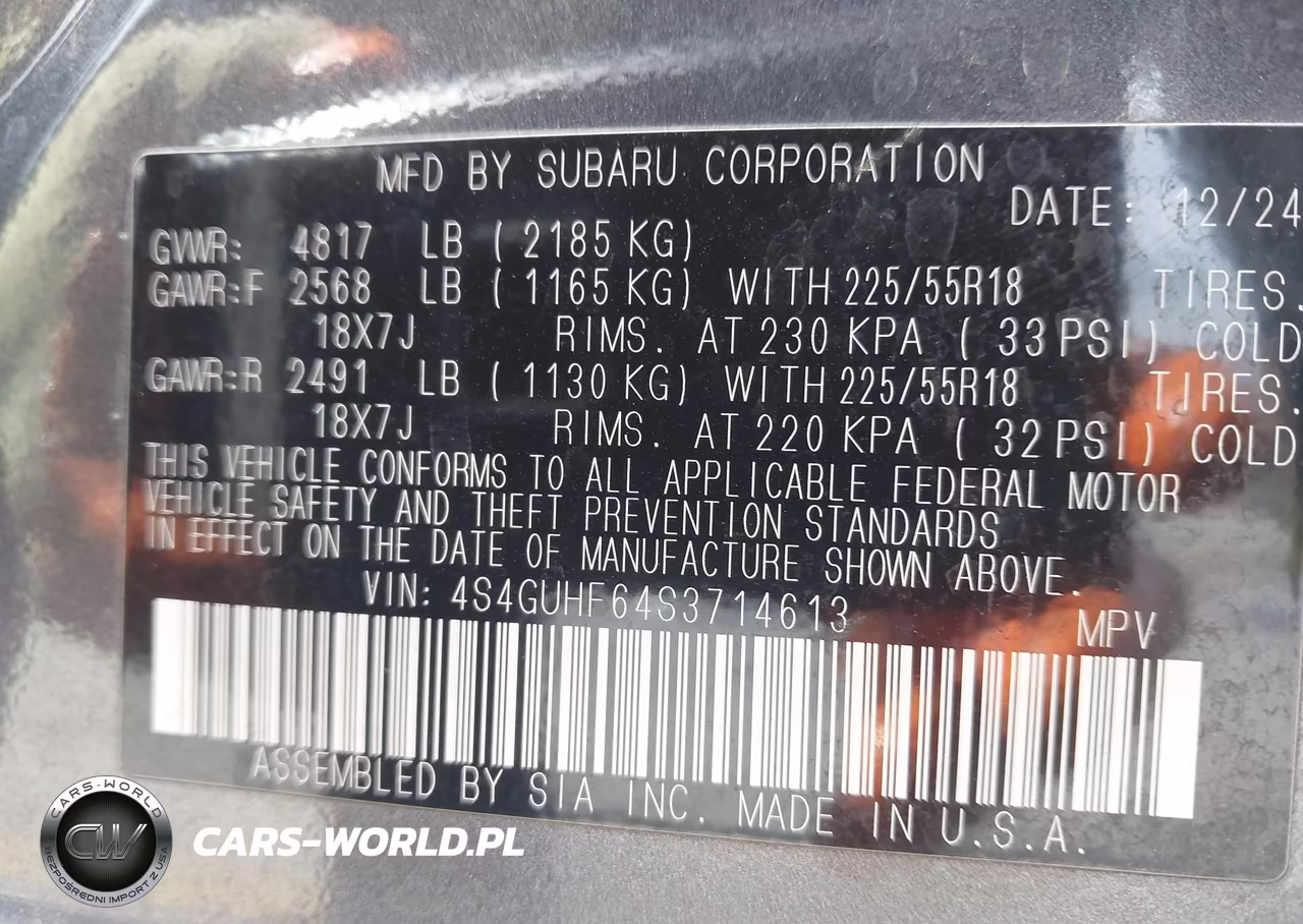 2025 Subaru Crosstrek Sport VIN:4S4GUHF64S3714613 - 9