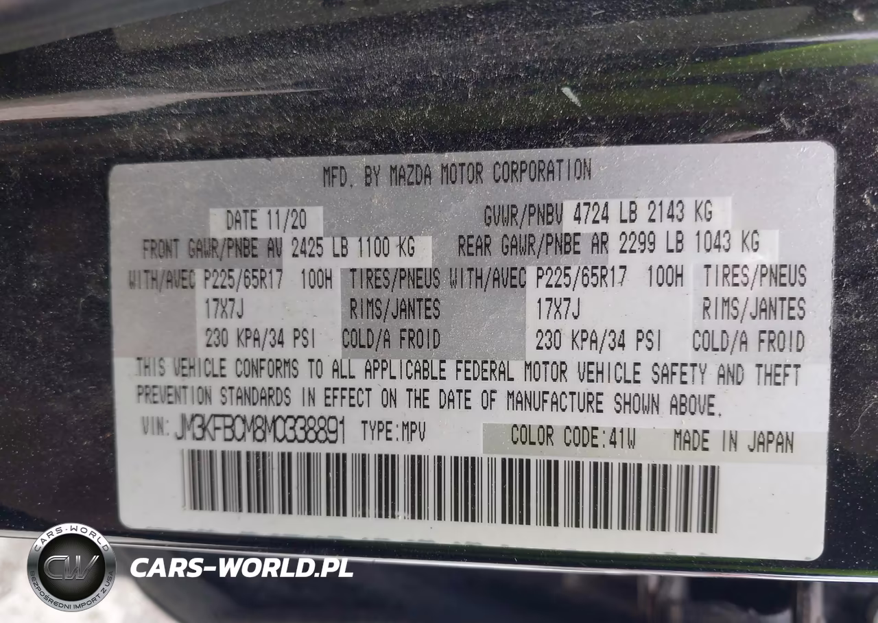 2021 Mazda Cx-5 Touring VIN:JM3KFBCM8M0338891 - 9