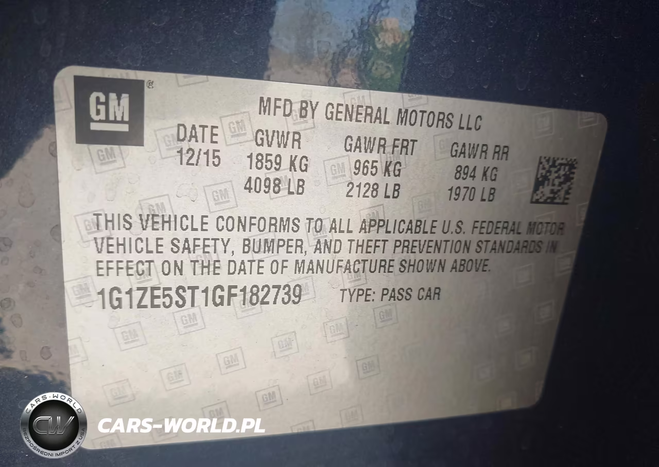 2016 Chevrolet Malibu 1Lt VIN:1G1ZE5ST1GF182739 - 9