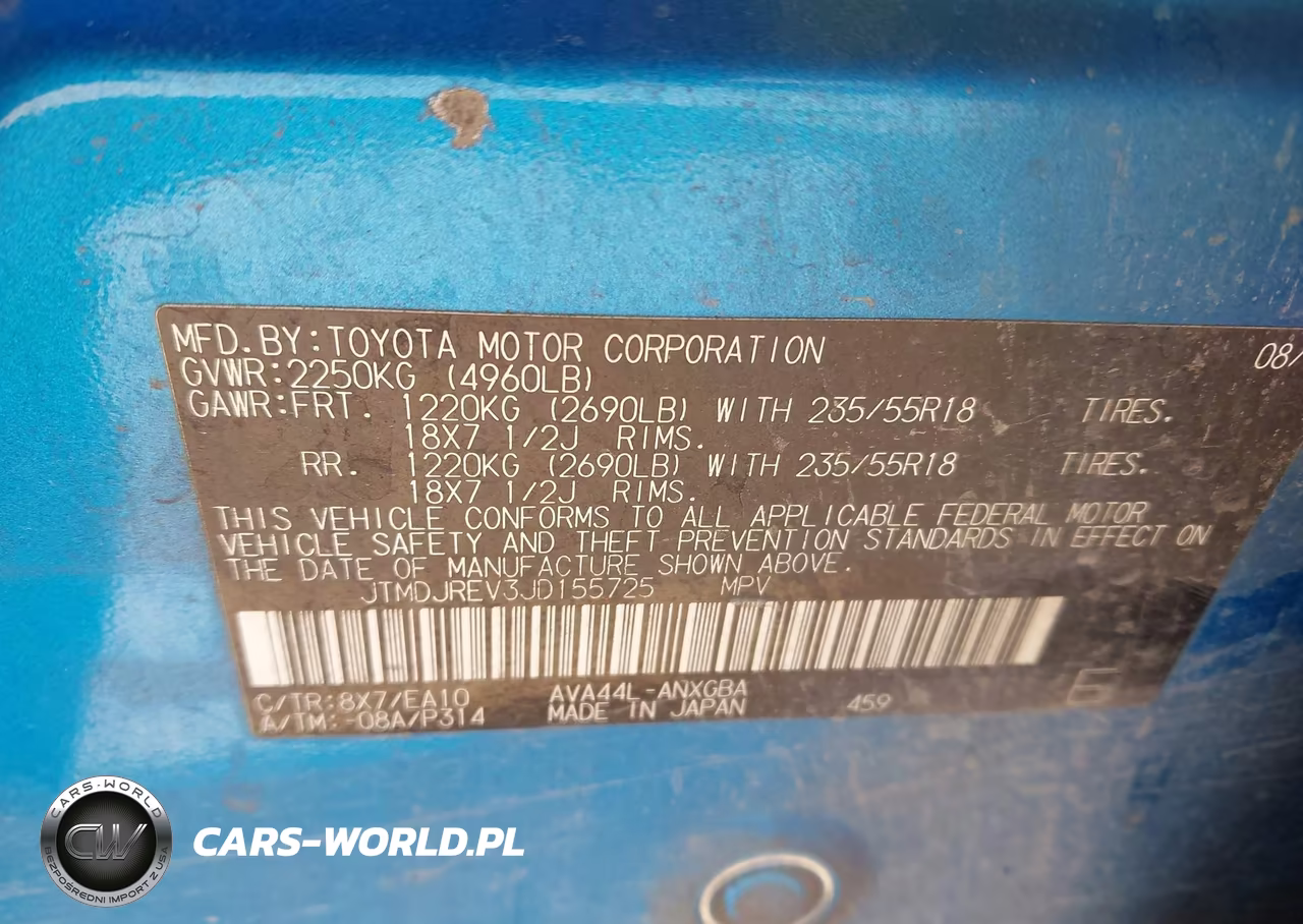 2018 Toyota Rav4 Hybrid Limited VIN:JTMDJREV3JD155725 - 9