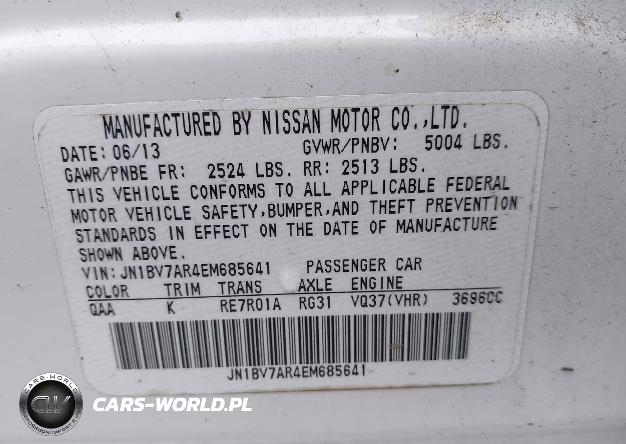2014 Infiniti Q50 Sport VIN:JN1BV7AR4EM685641 - 9