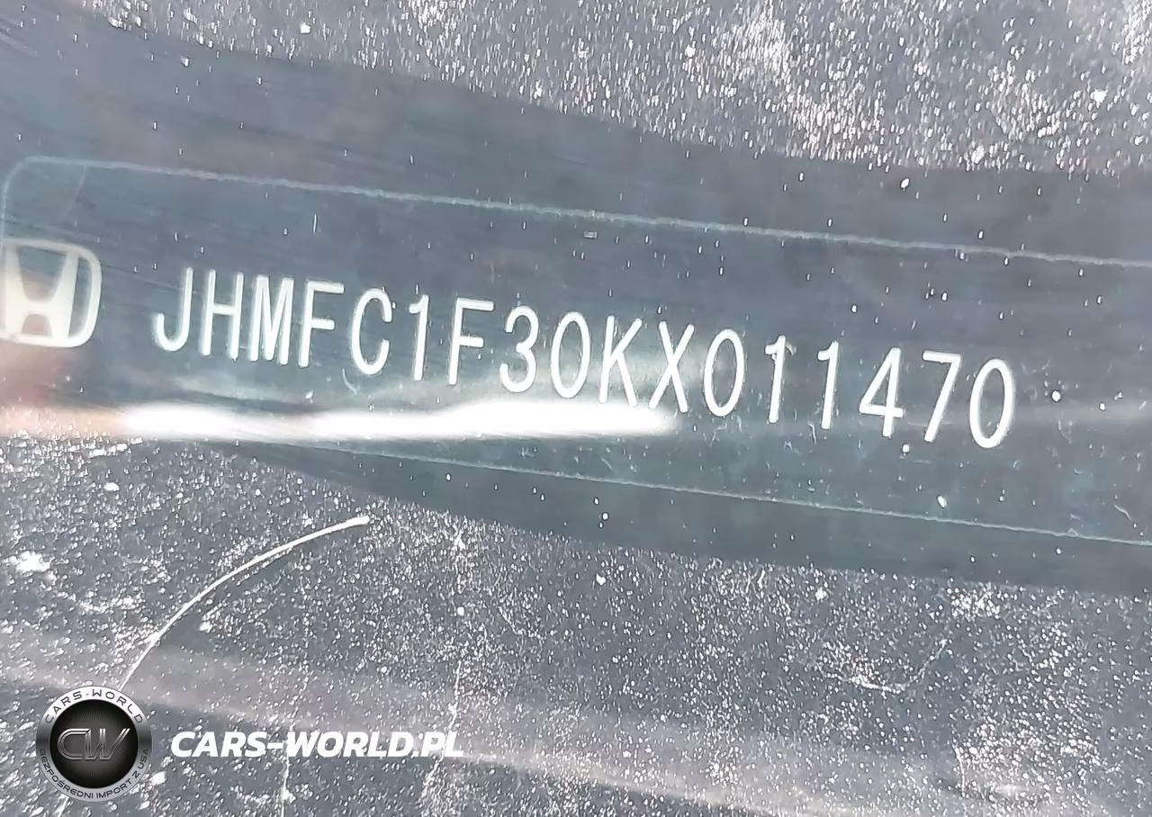 2019 Honda Civic Ex VIN:JHMFC1F30KX011470 - 9