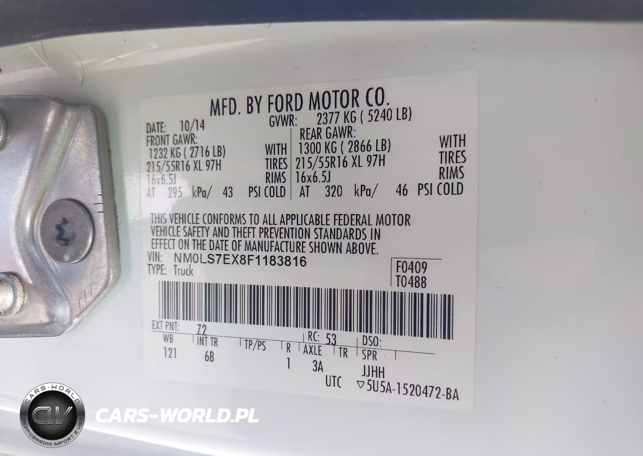 2015 Ford Transit Connect Xl VIN:NM0LS7EX8F1183816 - 9