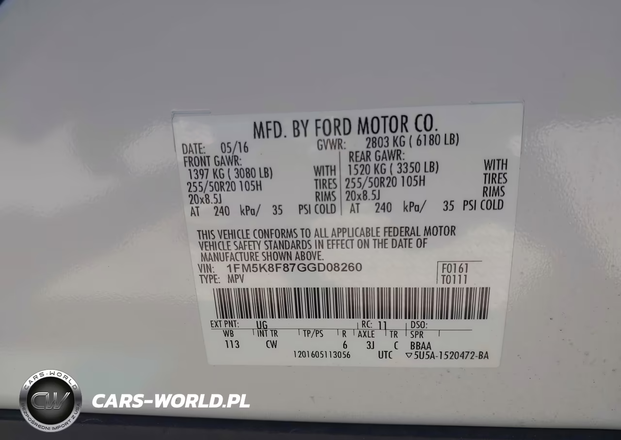 2016 Ford Explorer Limited VIN:1FM5K8F87GGD08260 - 9