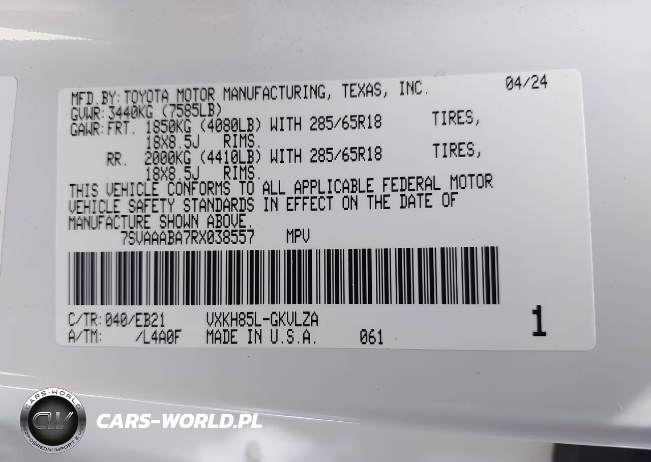 2024 Toyota Sequoia Trd Pro VIN:7SVAAABA7RX038557 - 9