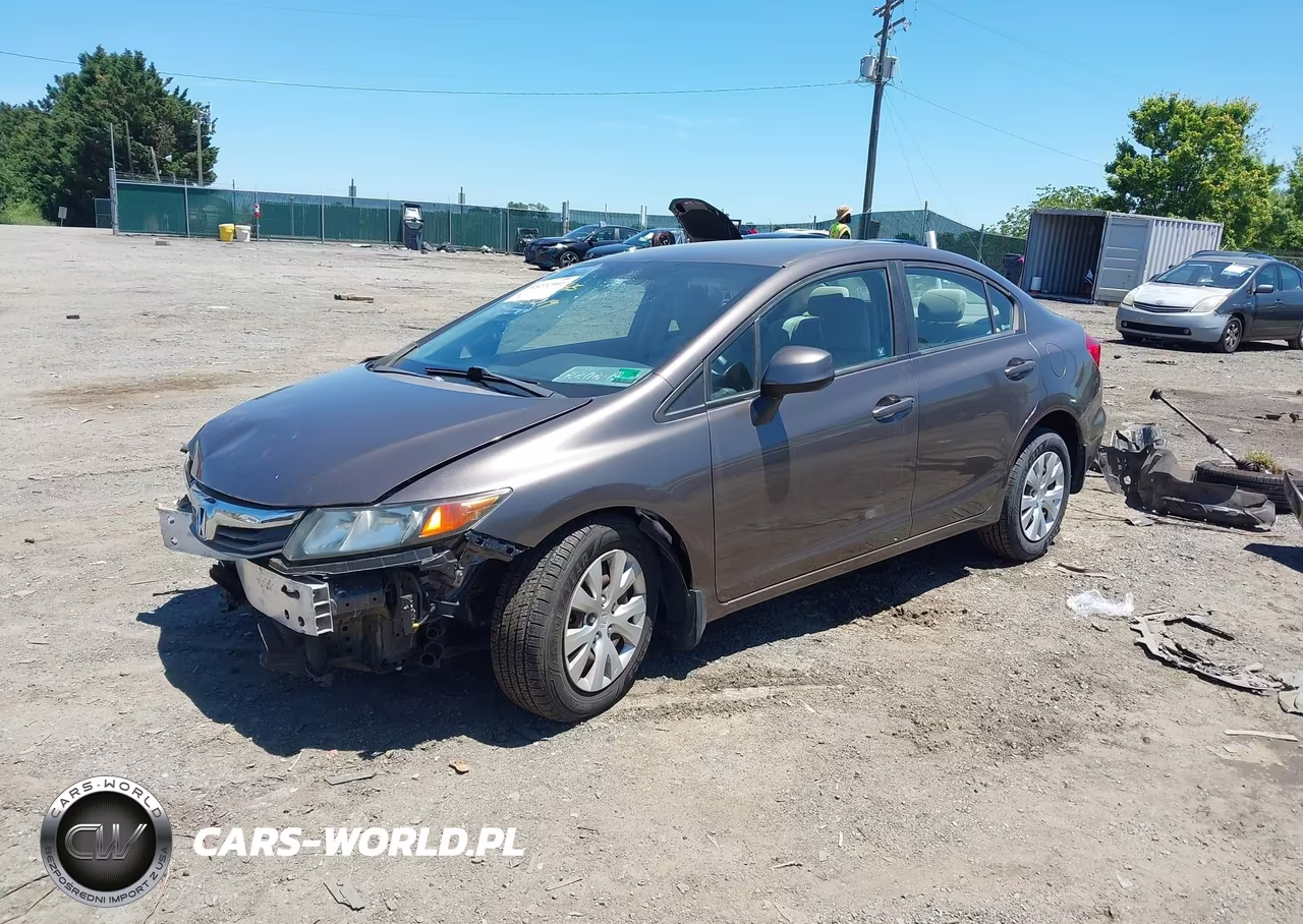 2012 Honda Civic Lx VIN:2HGFB2F5XCH581219 - 2