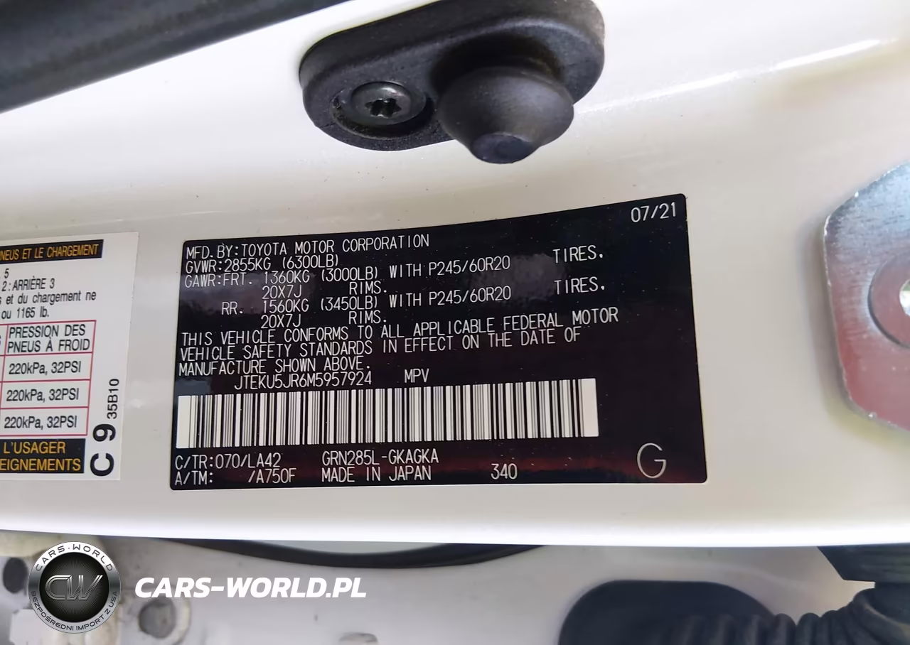 2021 Toyota 4Runner Limited VIN:JTEKU5JR6M5957924 - 9
