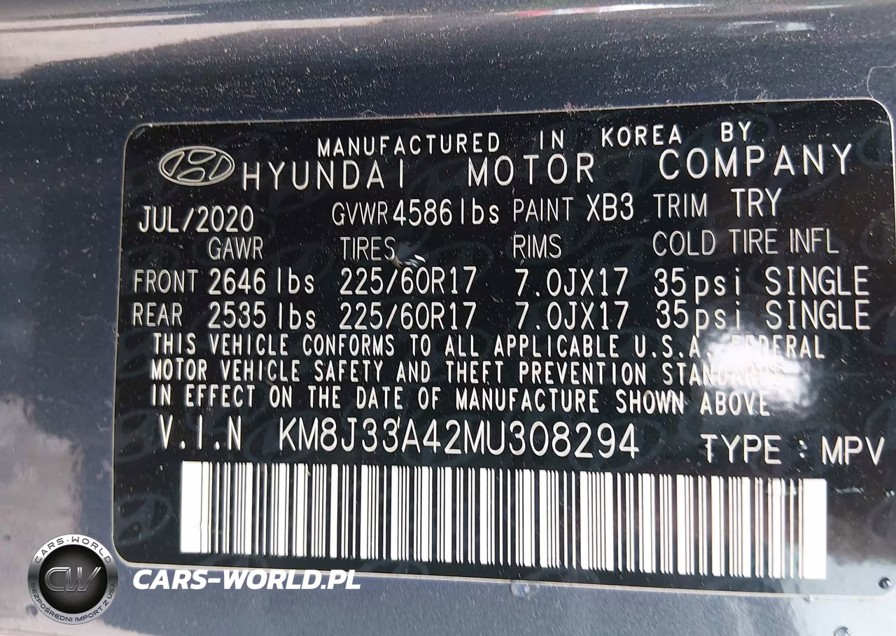 2021 Hyundai Tucson Value VIN:KM8J33A42MU308294 - 9