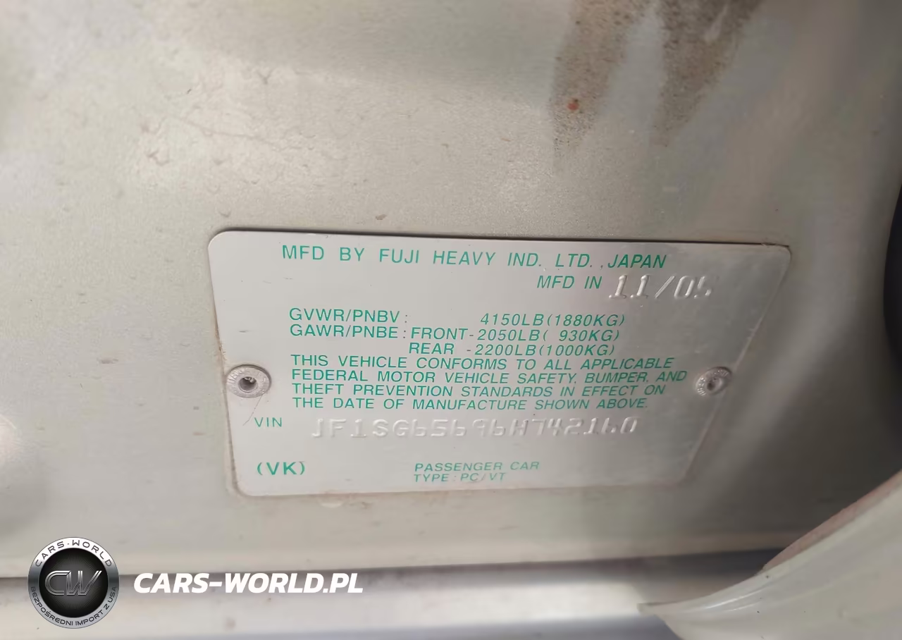 2006 Subaru Forester 2.5X VIN:JF1SG65696H742160 - 9