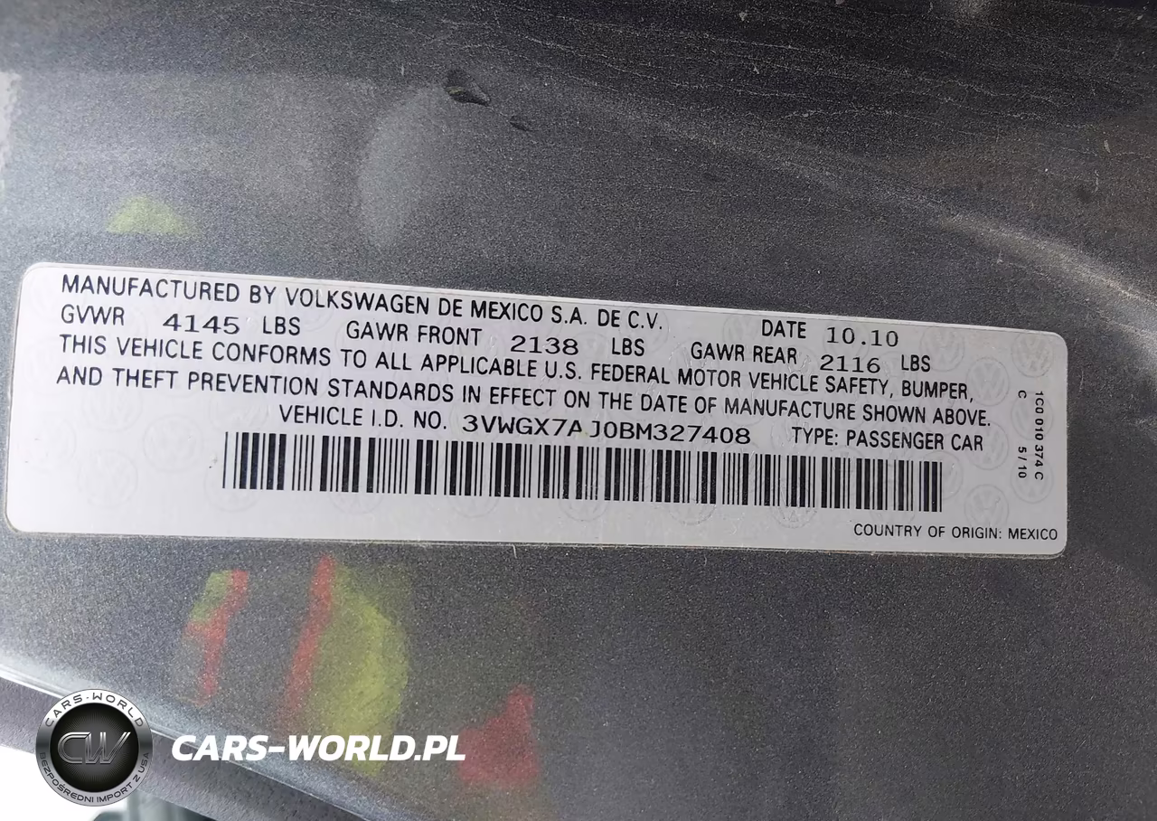 2011 Volkswagen Jetta 2.5L Sel VIN:3VWGX7AJ0BM327408 - 9