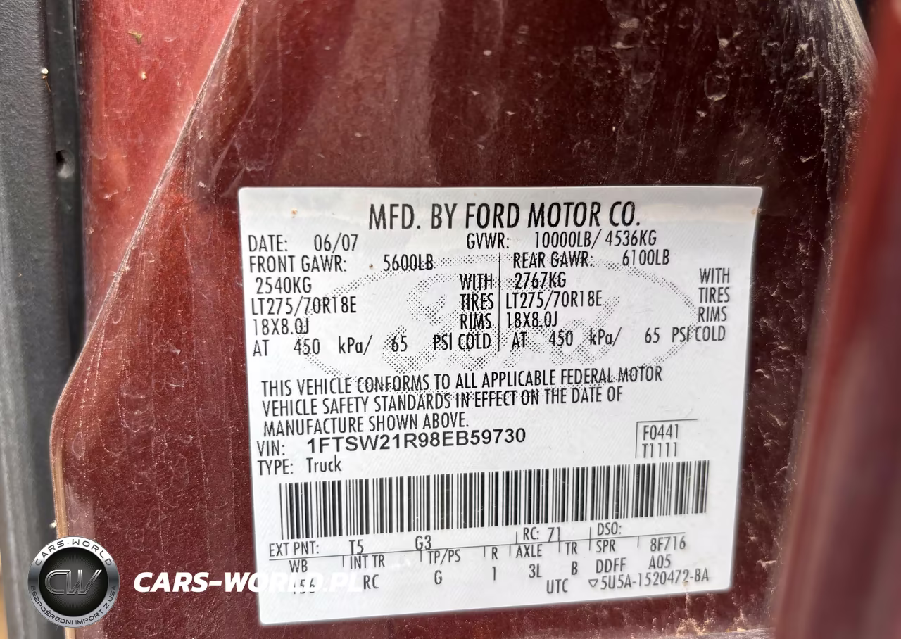 2008 Ford F-250 Fx4-Harley-Davidson-King Ranch-Lariat-Xl-Xlt VIN:1FTSW21R98EB59730 - 8