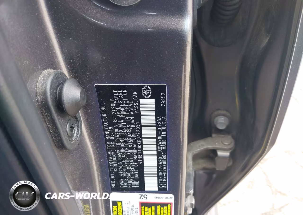 2019 Toyota Camry Se VIN:4T1B11HKXKU772031 - 9