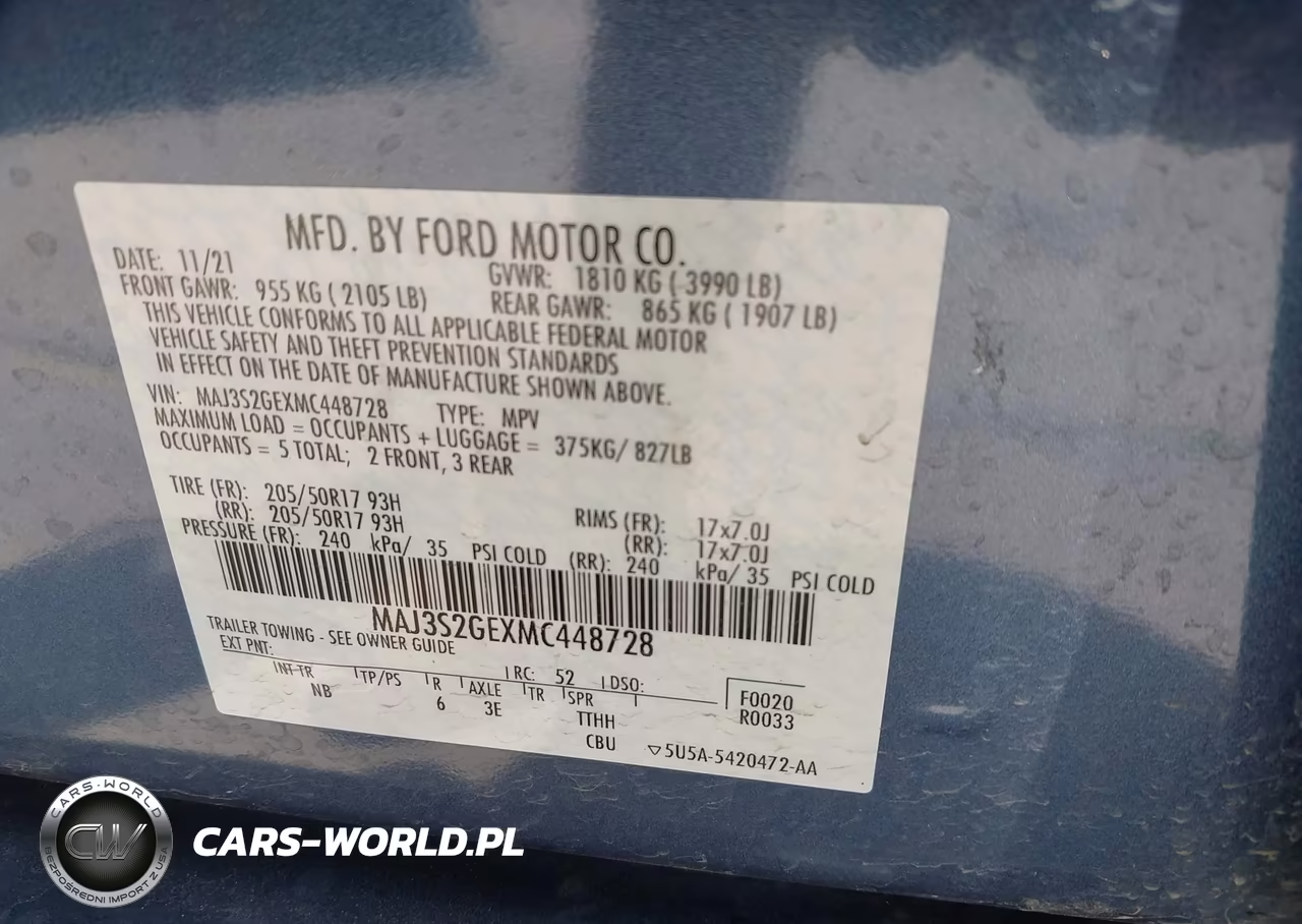 2021 Ford Ecosport Se VIN:MAJ3S2GEXMC448728 - 9
