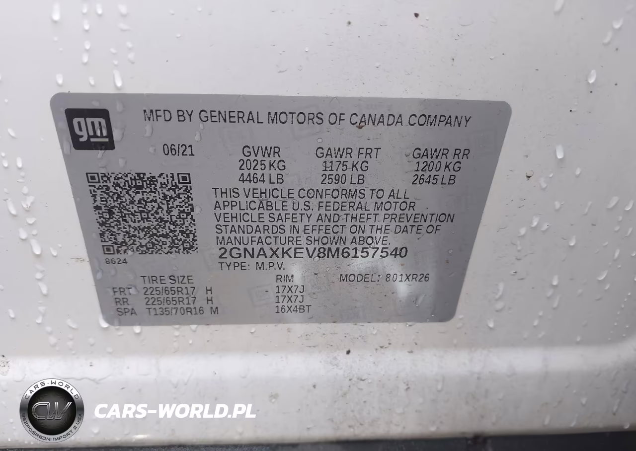 2021 Chevrolet Equinox Fwd Lt VIN:2GNAXKEV8M6157540 - 9
