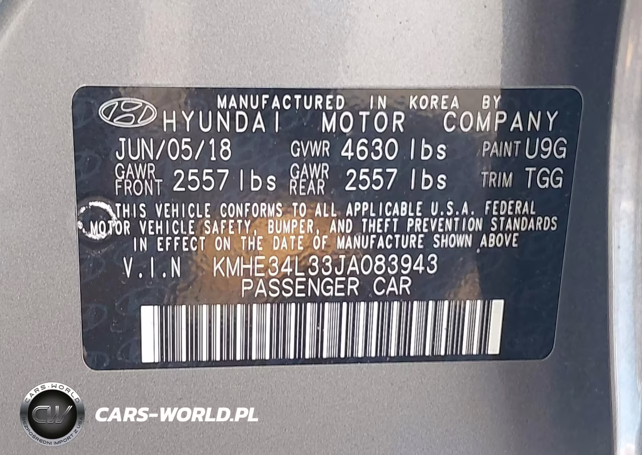 2018 Hyundai Sonata Hybrid Limited VIN:KMHE34L33JA083943 - 9