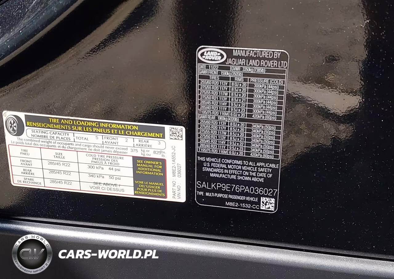 2023 Land Rover Range Rover P530 Se VIN:SALKP9E76PA036027 - 9