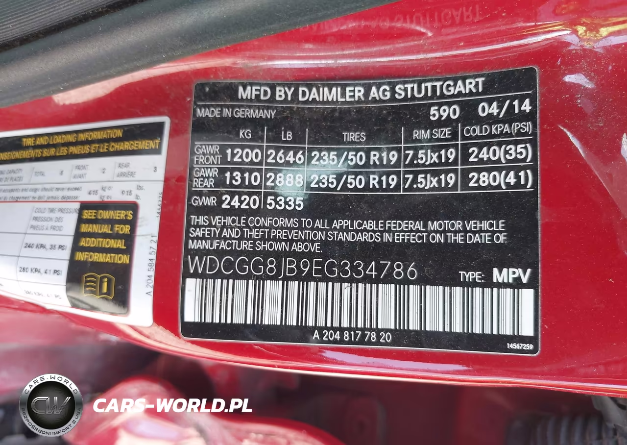 2014 Mercedes-Benz Glk 350 4Matic VIN:WDCGG8JB9EG334786 - 9