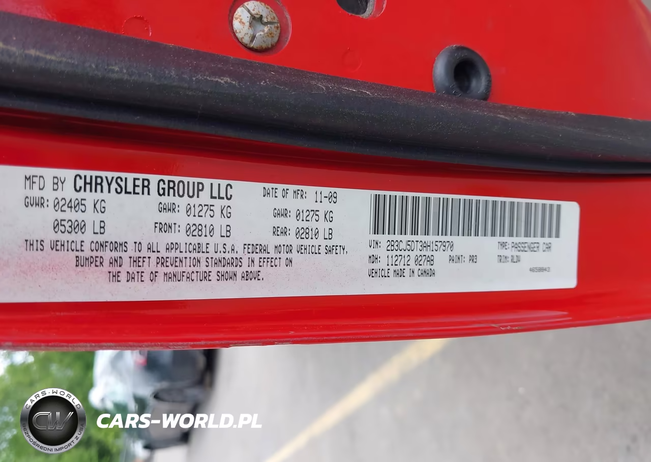2010 Dodge Challenger R-T VIN:2B3CJ5DT3AH157970 - 9