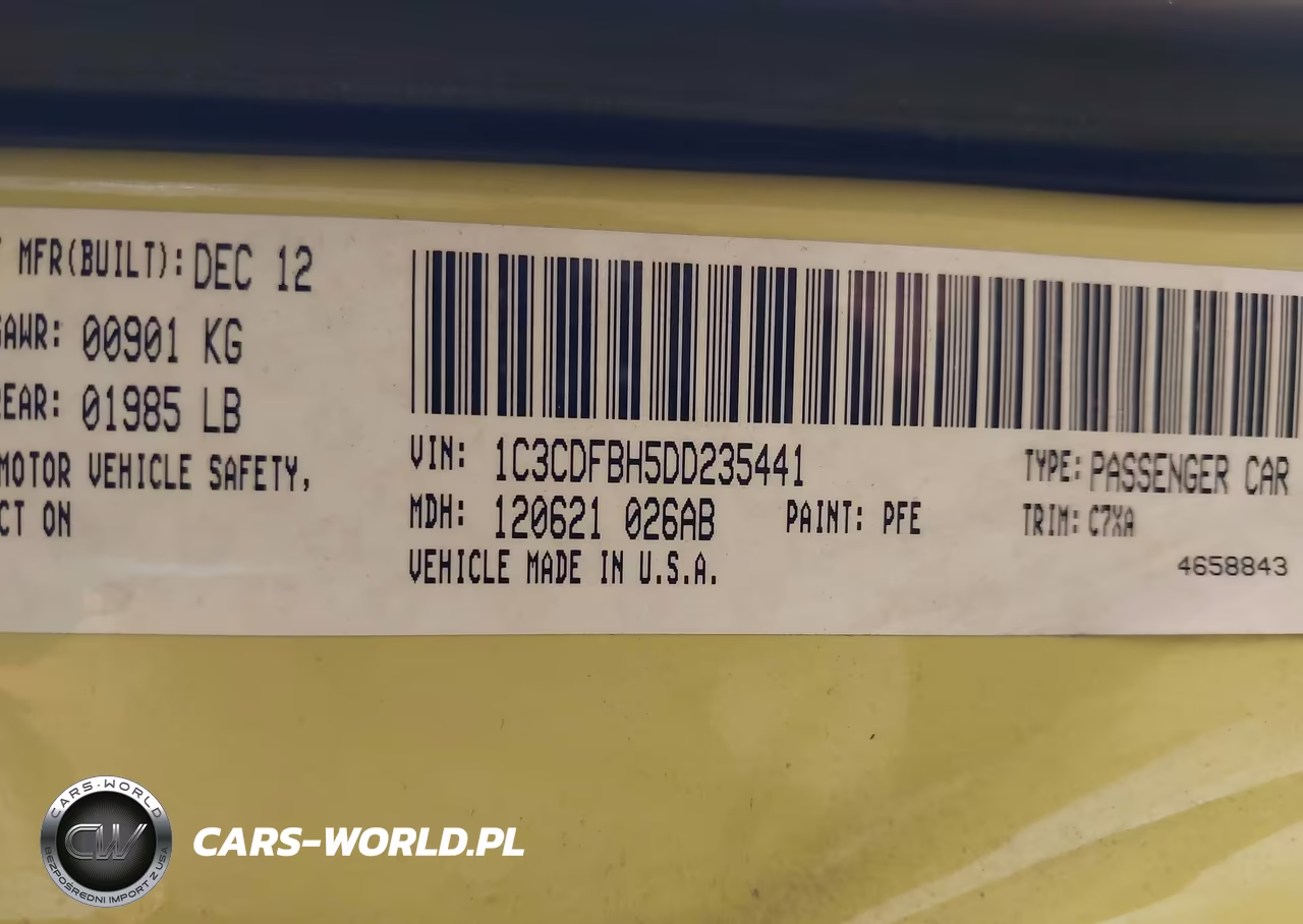 2013 Dodge Dart Rallye VIN:1C3CDFBH5DD235441 - 9