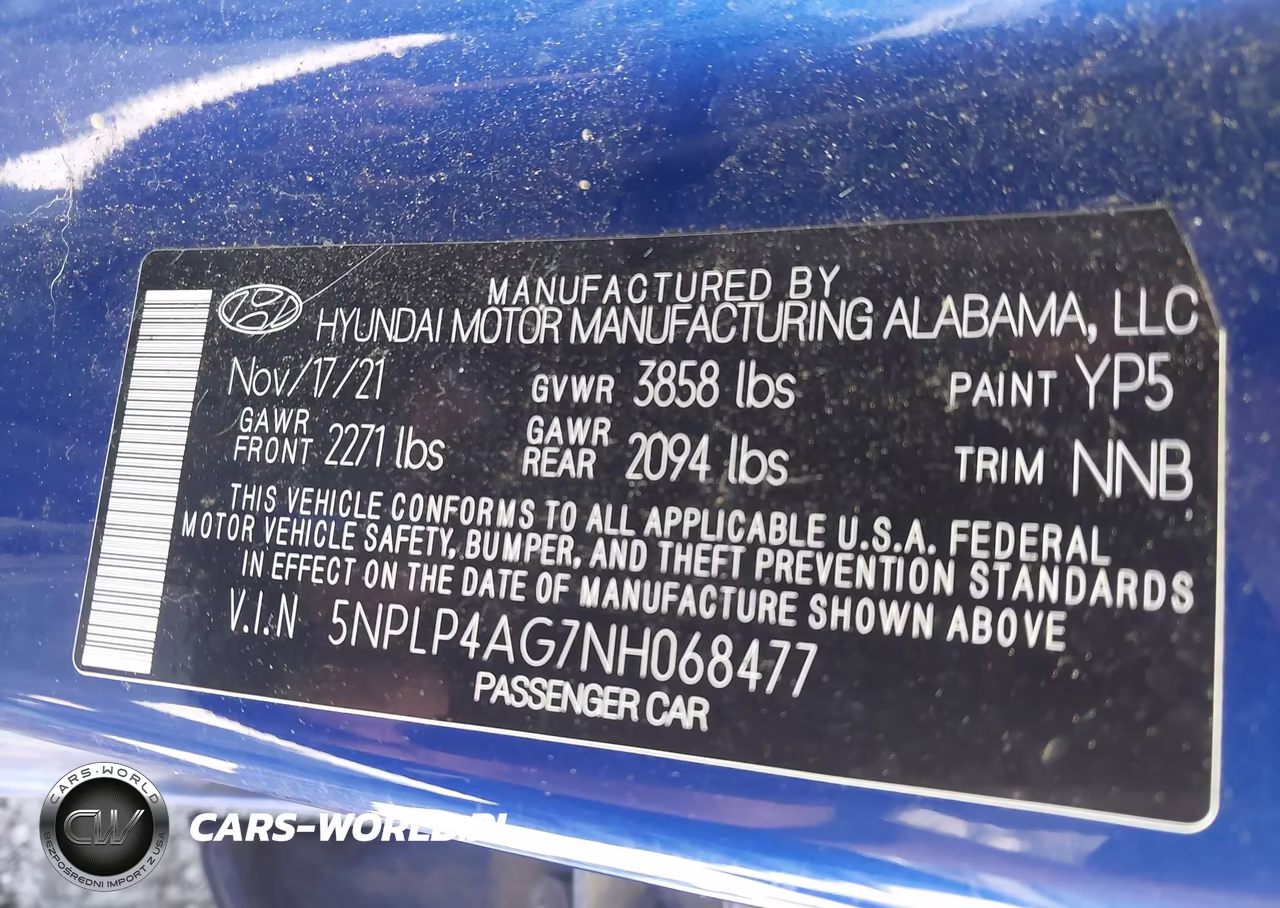 2022 Hyundai Elantra Limited VIN:5NPLP4AG7NH068477 - 9