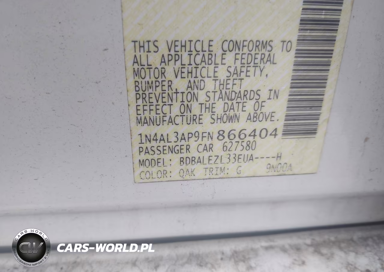 2015 Nissan Altima 2.5 S VIN:1N4AL3AP9FN866404 - 9