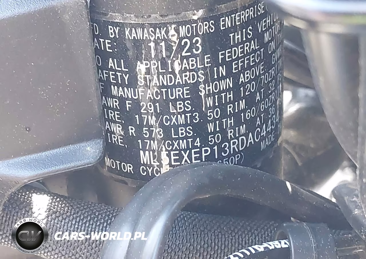 2024 Kawasaki Ex650 P VIN:ML5EXEP13RDAC4434 - 10