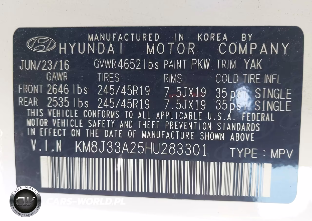 2017 Hyundai Tucson Limited VIN:KM8J33A25HU283301 - 9