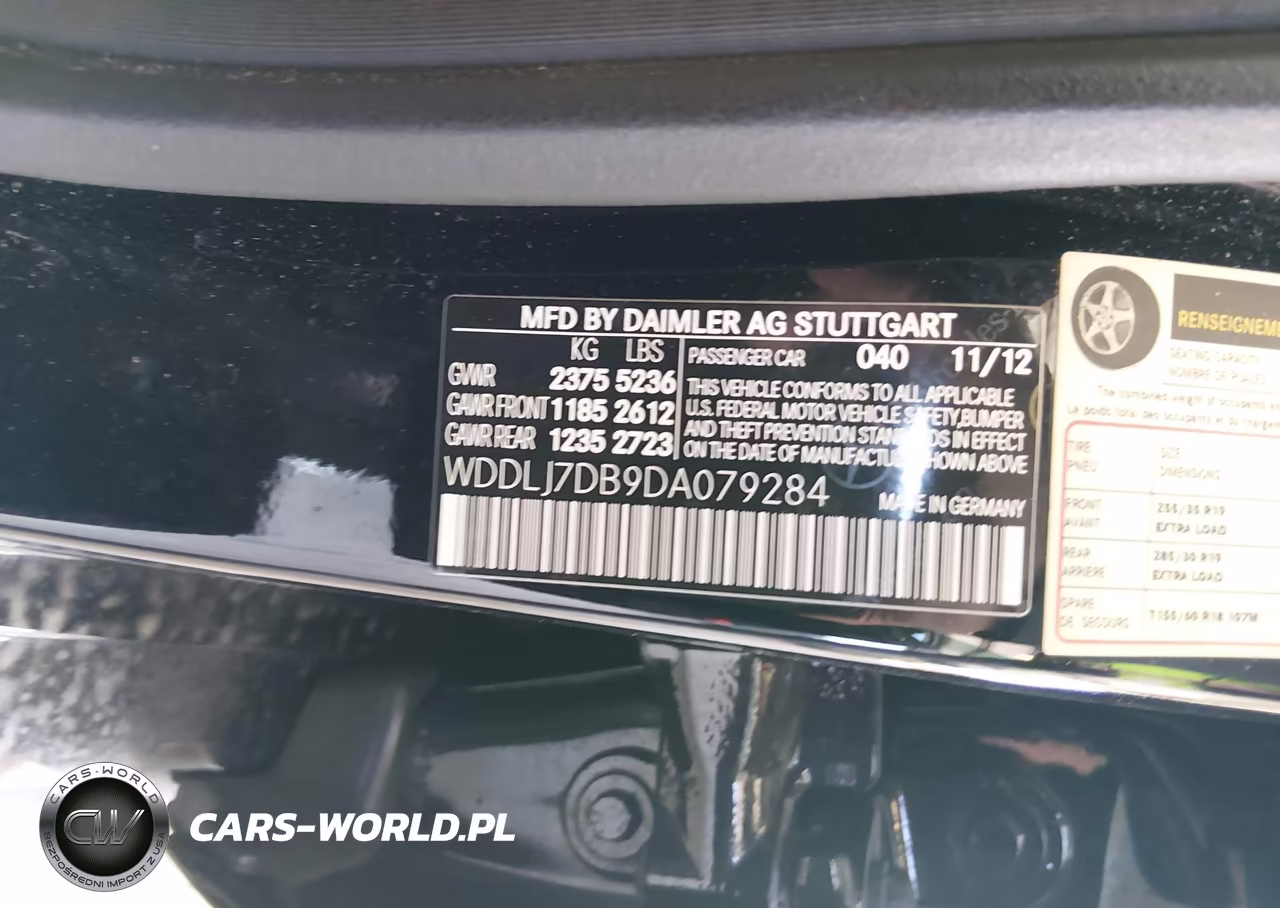 2013 Mercedes-Benz Cls 550 VIN:WDDLJ7DB9DA079284 - 9