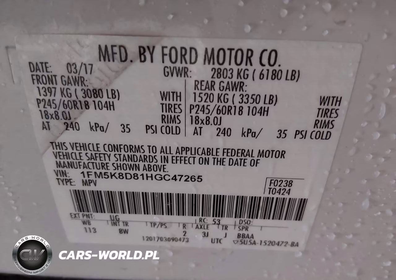 2017 Ford Explorer Xlt VIN:1FM5K8D81HGC47265 - 9