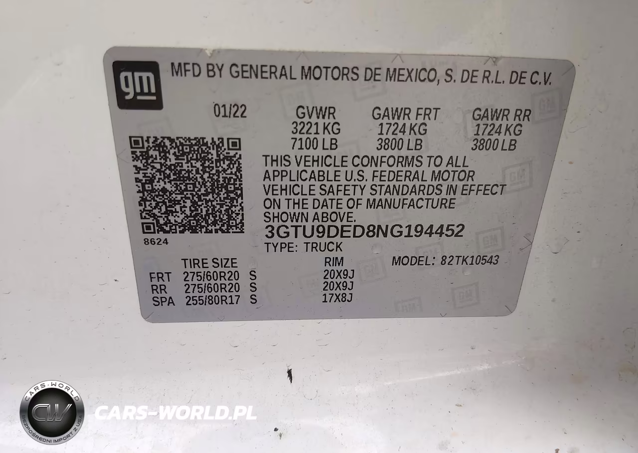 2022 GMC Sierra 1500 Limited VIN:3GTU9DED8NG194452 - 9