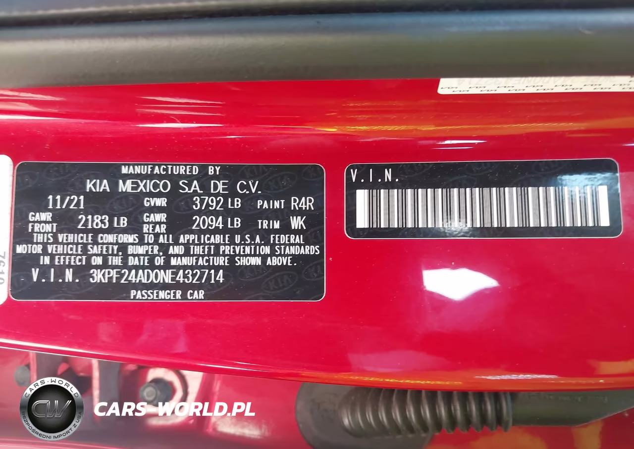 2022 Kia Forte Lxs VIN:3KPF24AD0NE432714 - 9