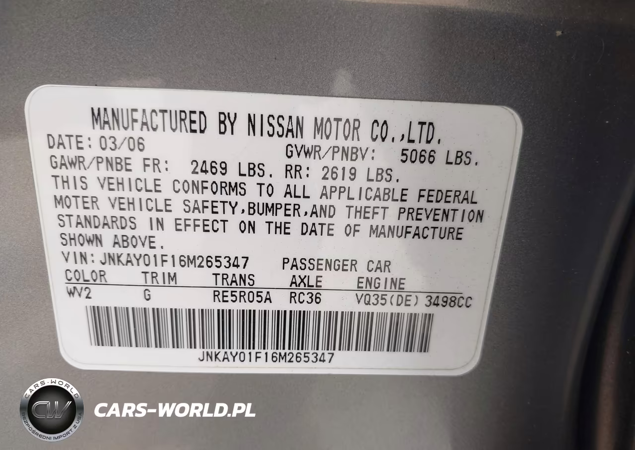 2006 Infiniti M35X VIN:JNKAY01F16M265347 - 9
